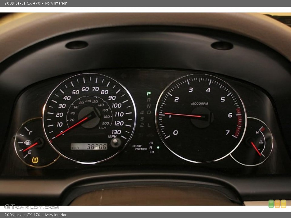 Ivory Interior Gauges for the 2009 Lexus GX 470 #46127298