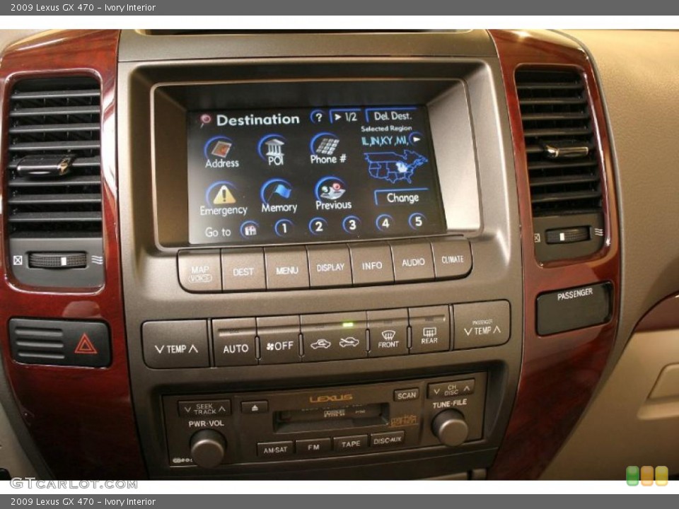 Ivory Interior Controls for the 2009 Lexus GX 470 #46127322
