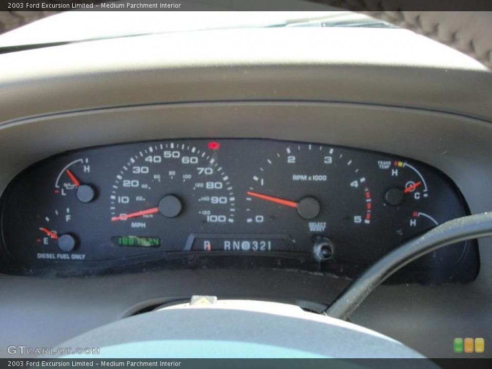 Medium Parchment Interior Gauges for the 2003 Ford Excursion Limited #46128712