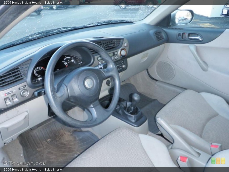 Beige Interior Prime Interior for the 2006 Honda Insight Hybrid #46129615