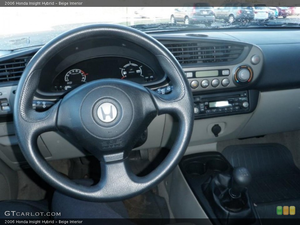 Beige Interior Steering Wheel for the 2006 Honda Insight Hybrid #46129627