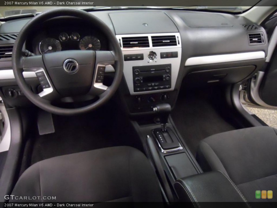 Dark Charcoal Interior Dashboard for the 2007 Mercury Milan V6 AWD #46131370