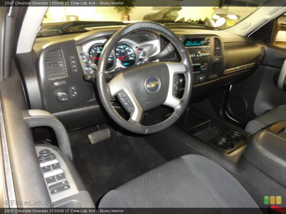 Ebony Interior Prime Interior for the 2007 Chevrolet Silverado 2500HD LT Crew Cab 4x4 #46132087