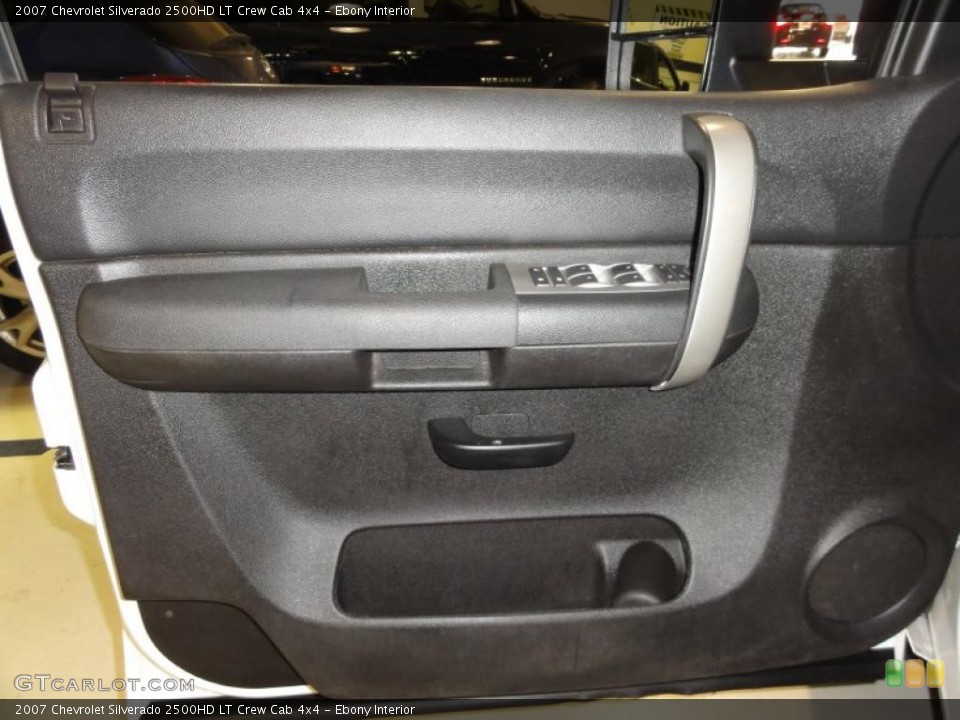 Ebony Interior Door Panel for the 2007 Chevrolet Silverado 2500HD LT Crew Cab 4x4 #46132102