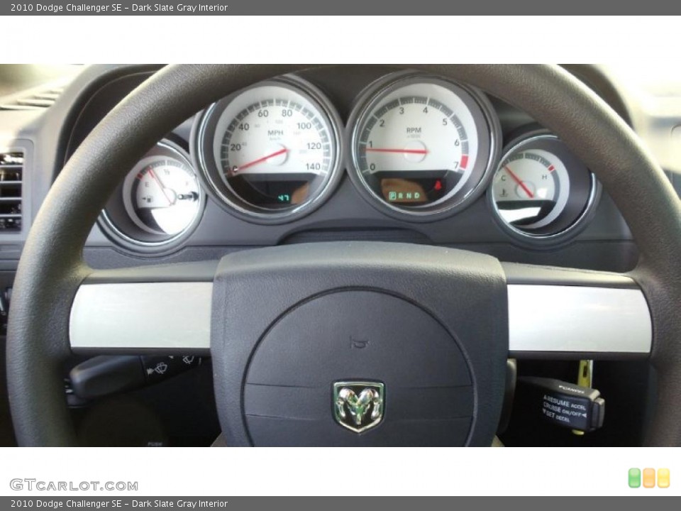 Dark Slate Gray Interior Gauges for the 2010 Dodge Challenger SE #46132129