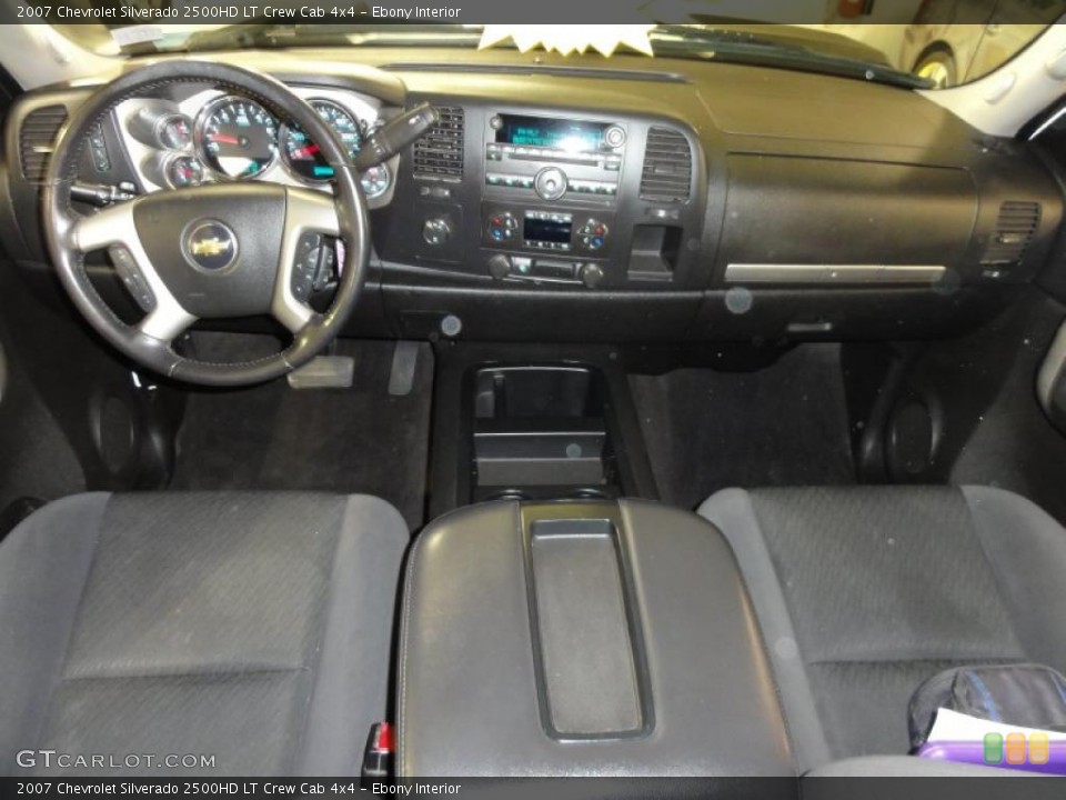 Ebony Interior Dashboard for the 2007 Chevrolet Silverado 2500HD LT Crew Cab 4x4 #46132168