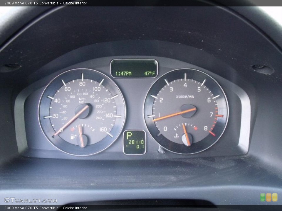 Calcite Interior Gauges for the 2009 Volvo C70 T5 Convertible #46132921