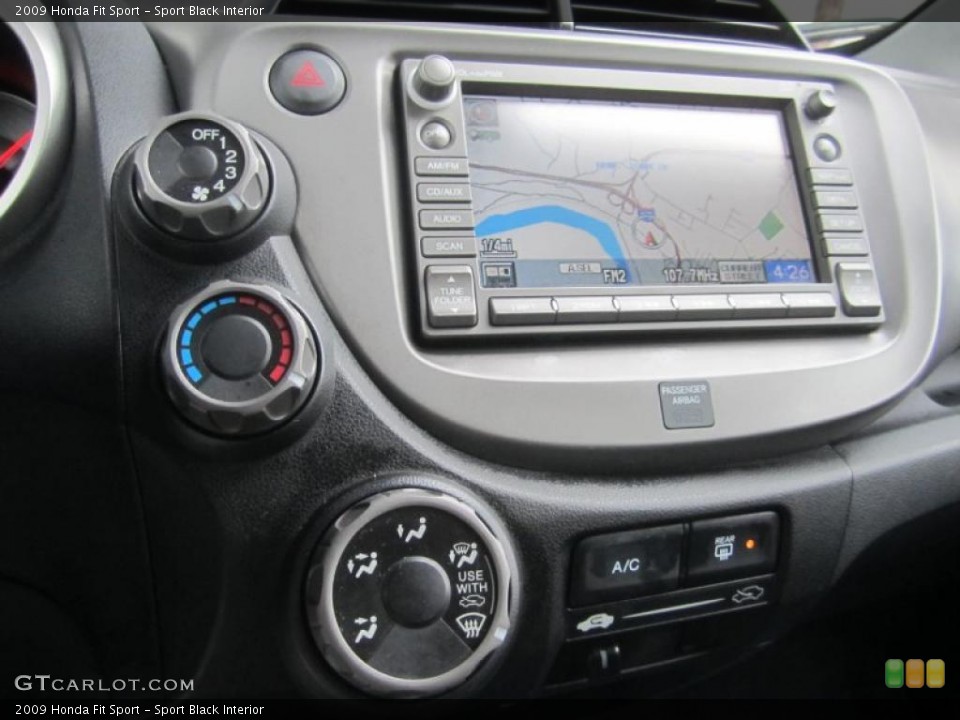 Sport Black Interior Navigation for the 2009 Honda Fit Sport #46136128