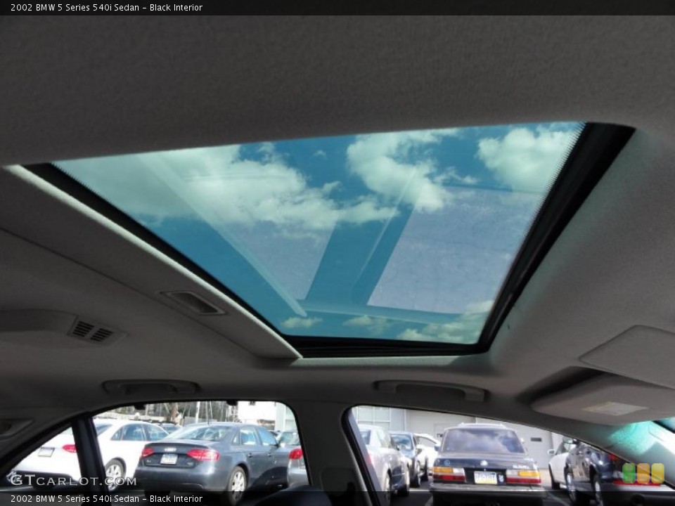 Black Interior Sunroof for the 2002 BMW 5 Series 540i Sedan #46136755