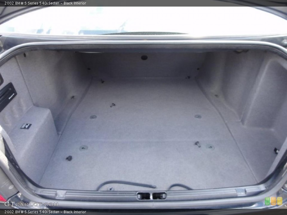 Black Interior Trunk for the 2002 BMW 5 Series 540i Sedan #46136845