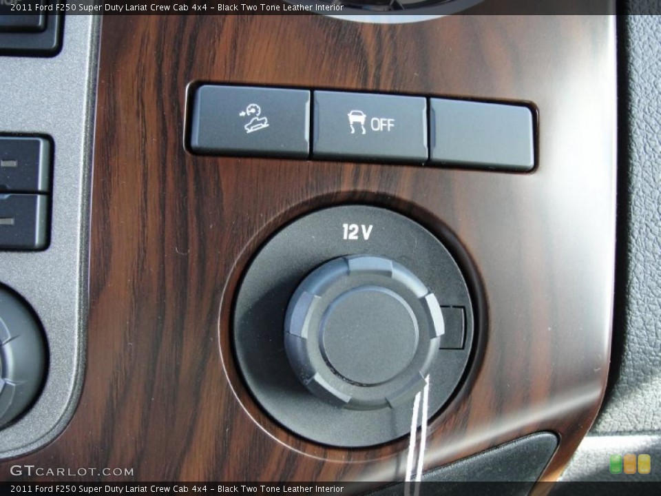 Black Two Tone Leather Interior Controls for the 2011 Ford F250 Super Duty Lariat Crew Cab 4x4 #46137463