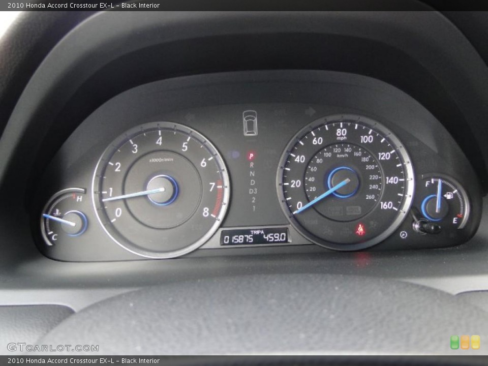 Black Interior Gauges for the 2010 Honda Accord Crosstour EX-L #46138459