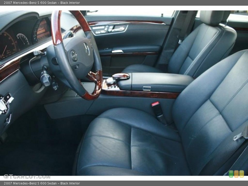 Black Interior Photo for the 2007 Mercedes-Benz S 600 Sedan #46141702
