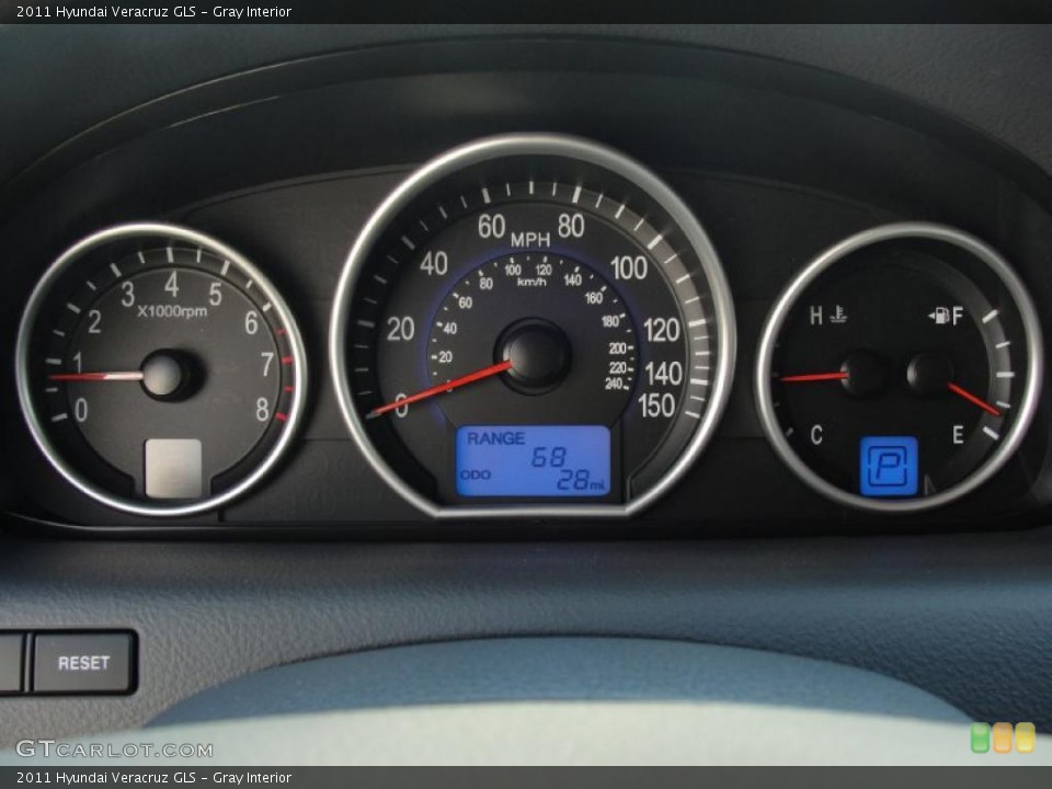 Gray Interior Controls for the 2011 Hyundai Veracruz GLS #46141816