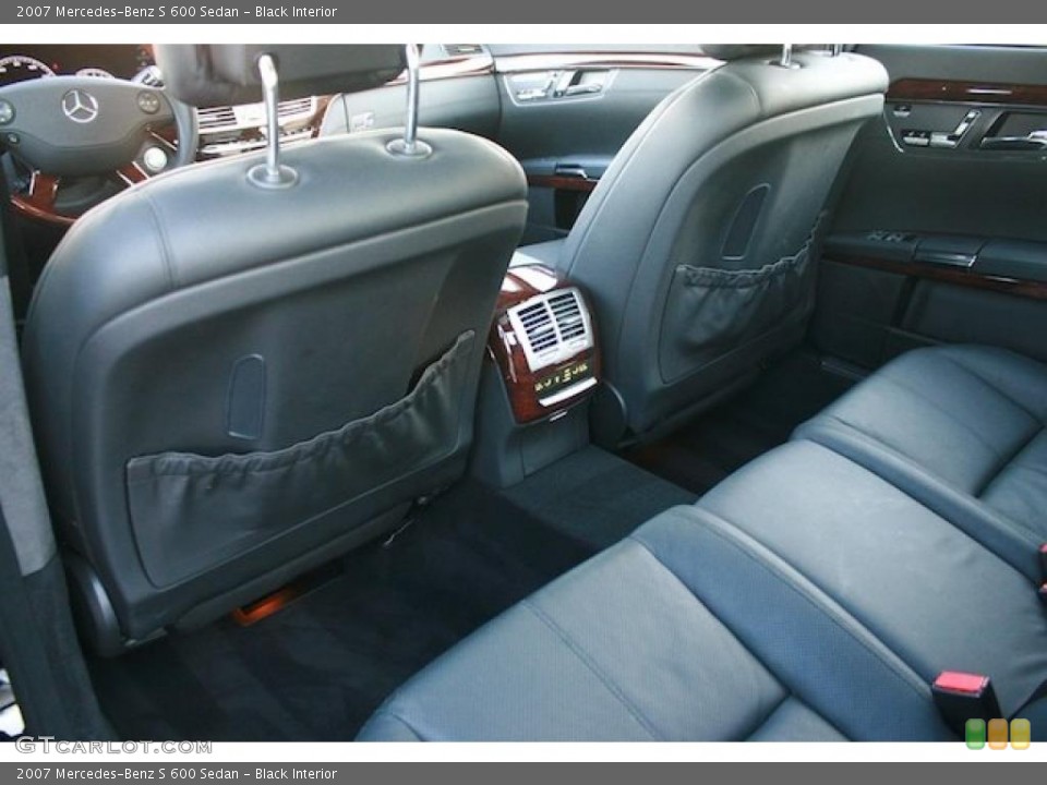 Black Interior Photo for the 2007 Mercedes-Benz S 600 Sedan #46141870