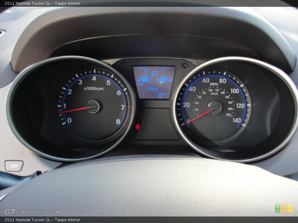 Taupe Interior Gauges for the 2011 Hyundai Tucson GL #46142257