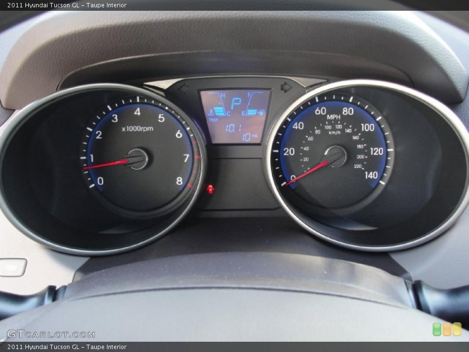 Taupe Interior Gauges for the 2011 Hyundai Tucson GL #46142656