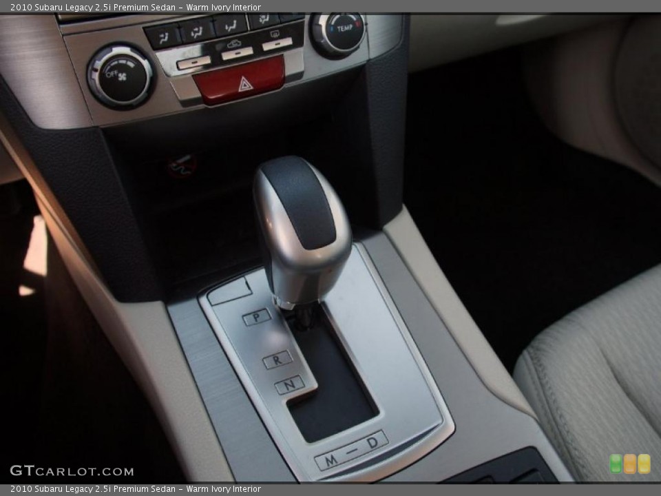 Warm Ivory Interior Transmission for the 2010 Subaru Legacy 2.5i Premium Sedan #46143403