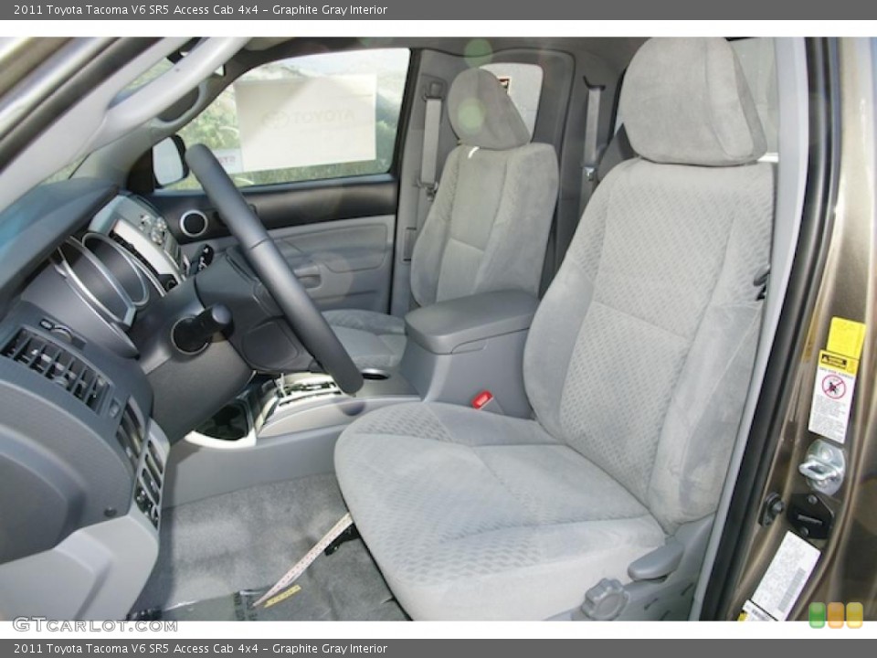 Graphite Gray Interior Photo for the 2011 Toyota Tacoma V6 SR5 Access Cab 4x4 #46145266