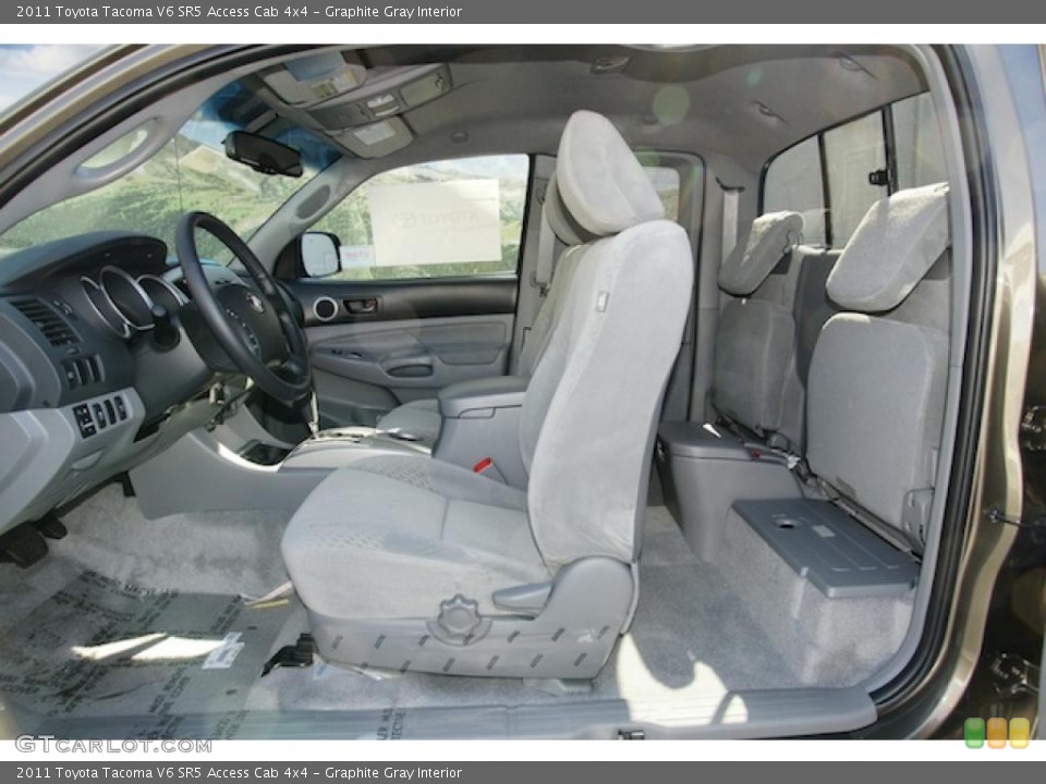 Graphite Gray Interior Photo for the 2011 Toyota Tacoma V6 SR5 Access Cab 4x4 #46145284