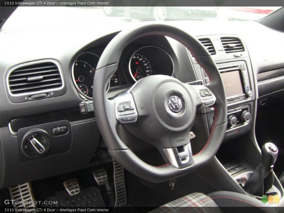 Interlagos Plaid Cloth Interior Steering Wheel for the 2010 Volkswagen GTI 4 Door #46148016