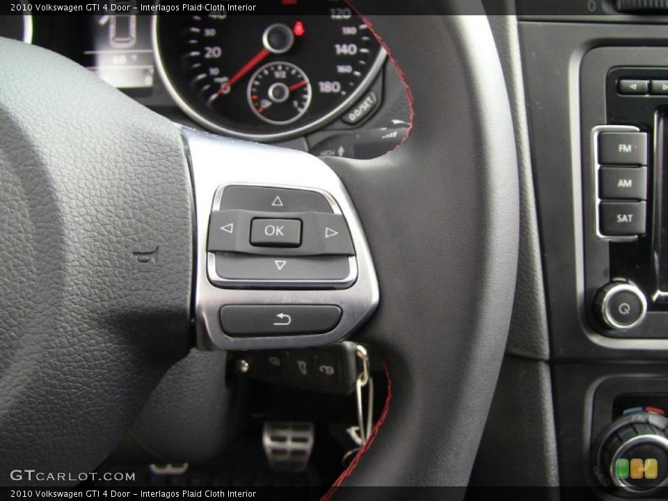 Interlagos Plaid Cloth Interior Controls for the 2010 Volkswagen GTI 4 Door #46148028