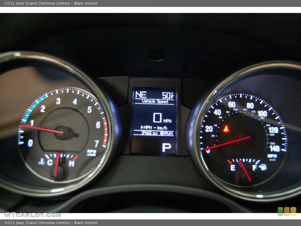 Black Interior Gauges for the 2011 Jeep Grand Cherokee Limited #46150588