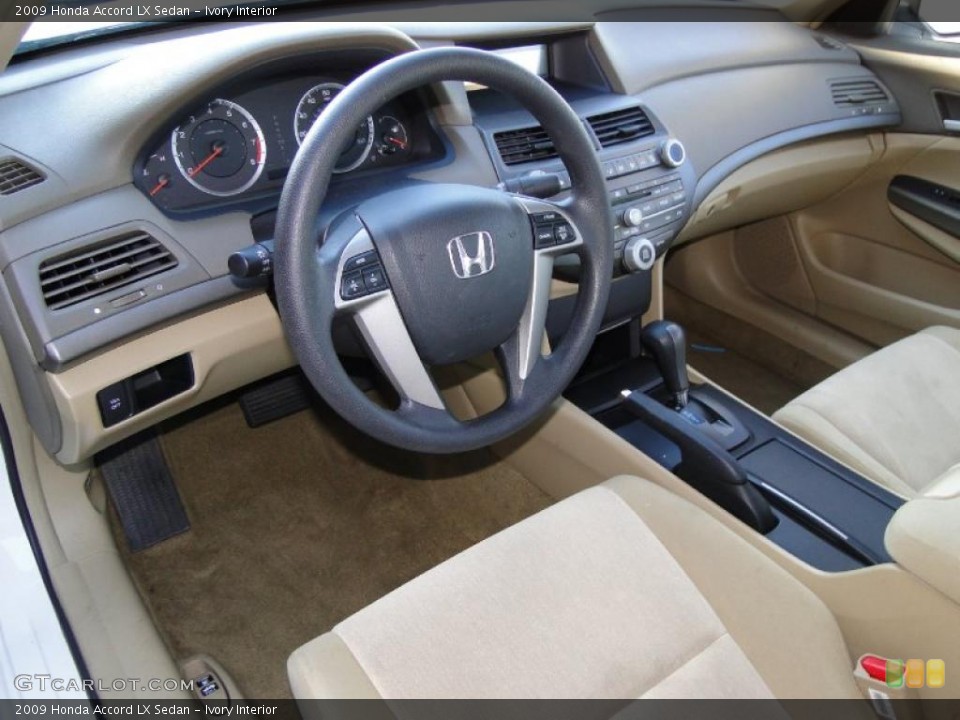 Ivory Interior Prime Interior for the 2009 Honda Accord LX Sedan #46154143
