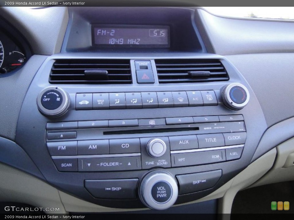 Ivory Interior Controls for the 2009 Honda Accord LX Sedan #46154218