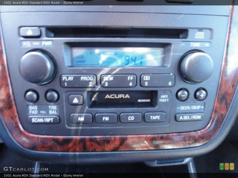 Ebony Interior Controls for the 2002 Acura MDX  #46154785