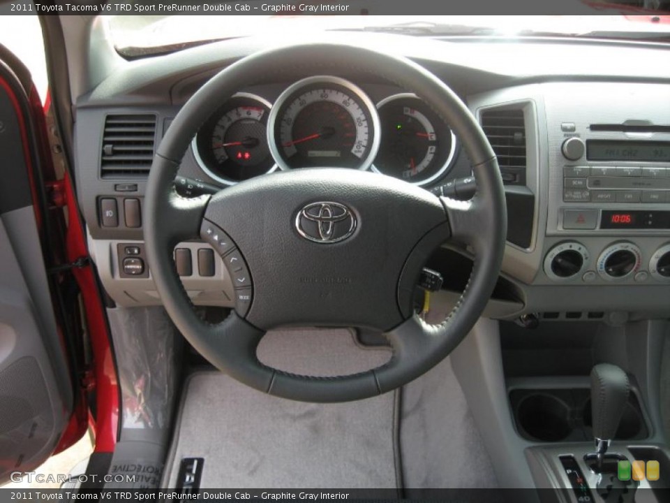 Graphite Gray Interior Steering Wheel for the 2011 Toyota Tacoma V6 TRD Sport PreRunner Double Cab #46160921