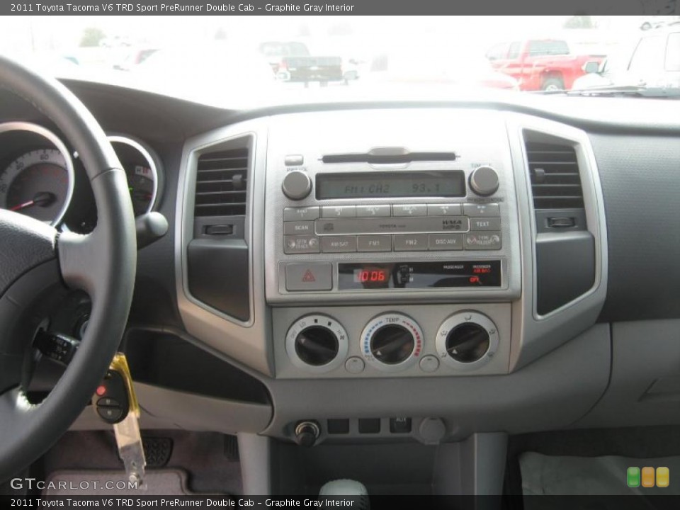 Graphite Gray Interior Controls for the 2011 Toyota Tacoma V6 TRD Sport PreRunner Double Cab #46160927