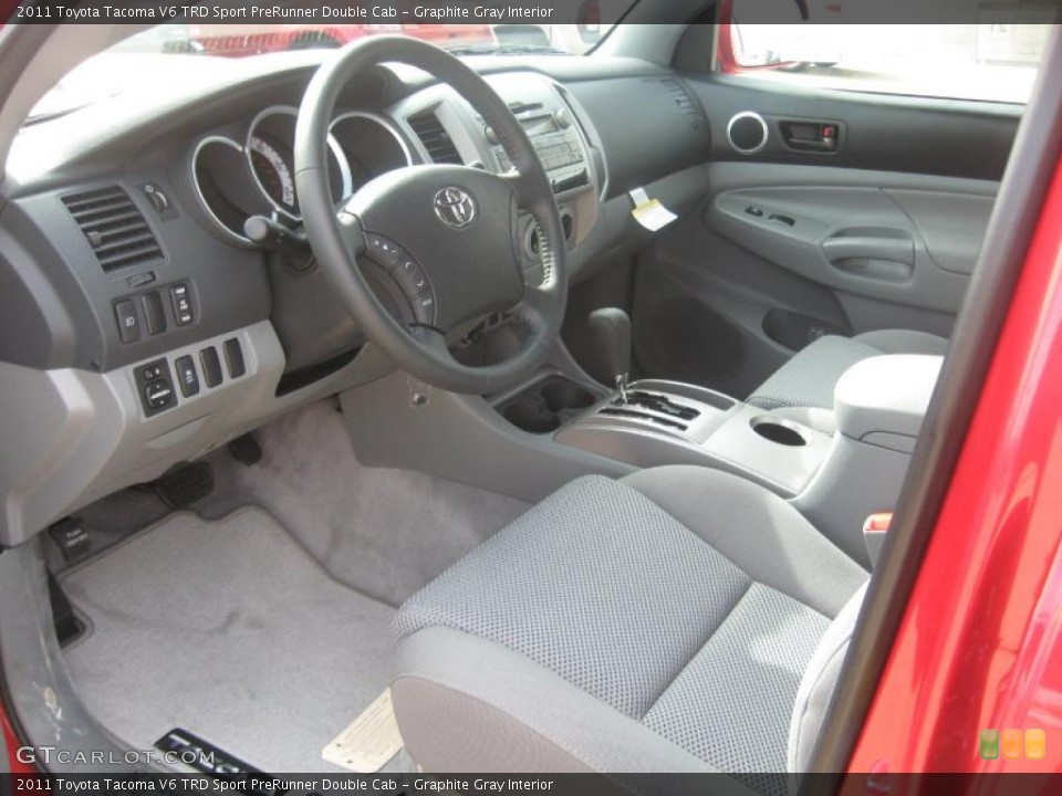 Graphite Gray Interior Photo for the 2011 Toyota Tacoma V6 TRD Sport PreRunner Double Cab #46160939