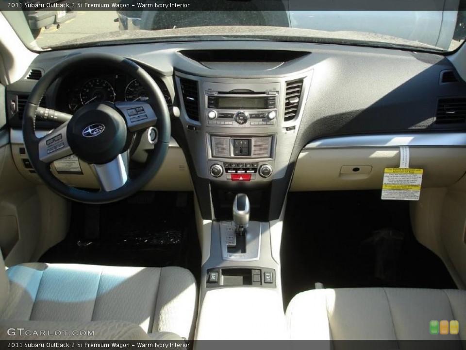 Warm Ivory Interior Dashboard for the 2011 Subaru Outback 2.5i Premium Wagon #46161477