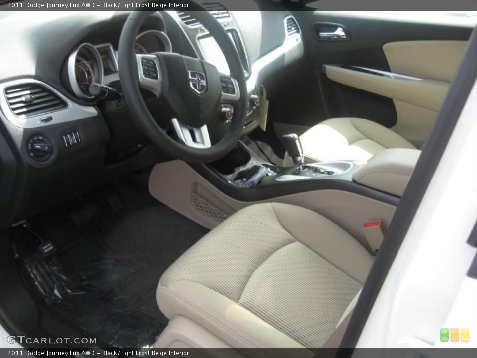 Black/Light Frost Beige Interior Photo for the 2011 Dodge Journey Lux AWD #46161897