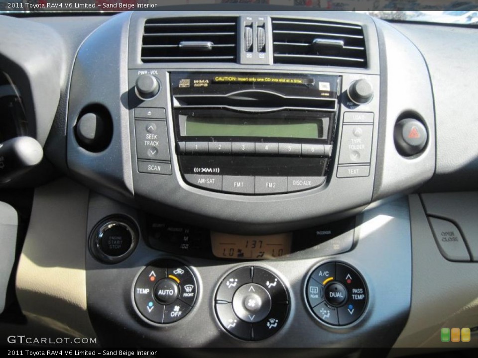 Sand Beige Interior Controls for the 2011 Toyota RAV4 V6 Limited #46162341