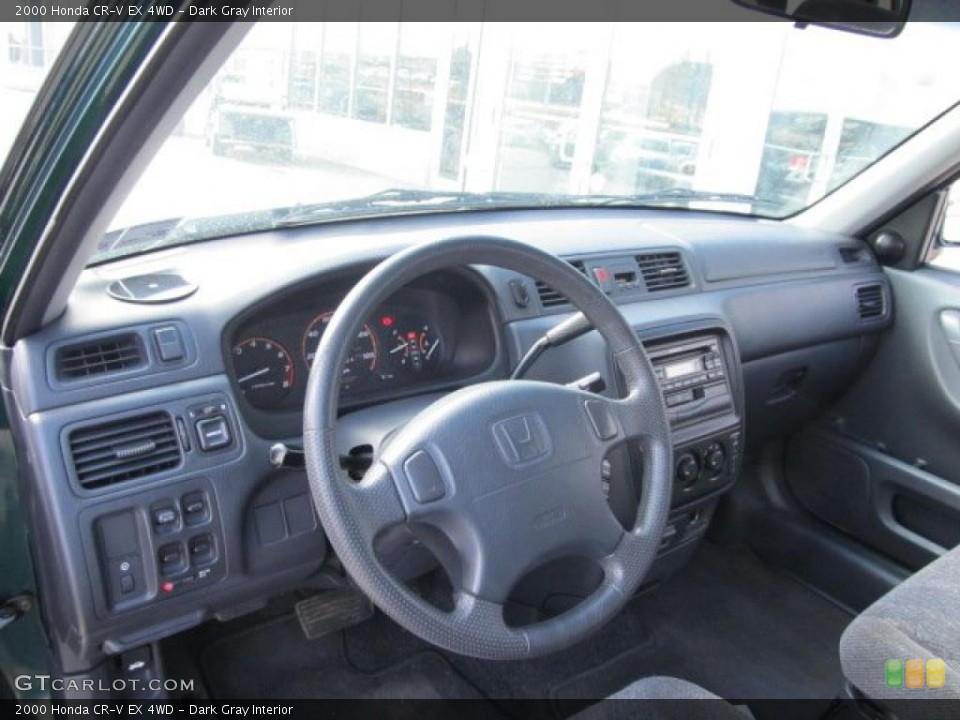 Dark Gray Interior Dashboard for the 2000 Honda CR-V EX 4WD #46163145