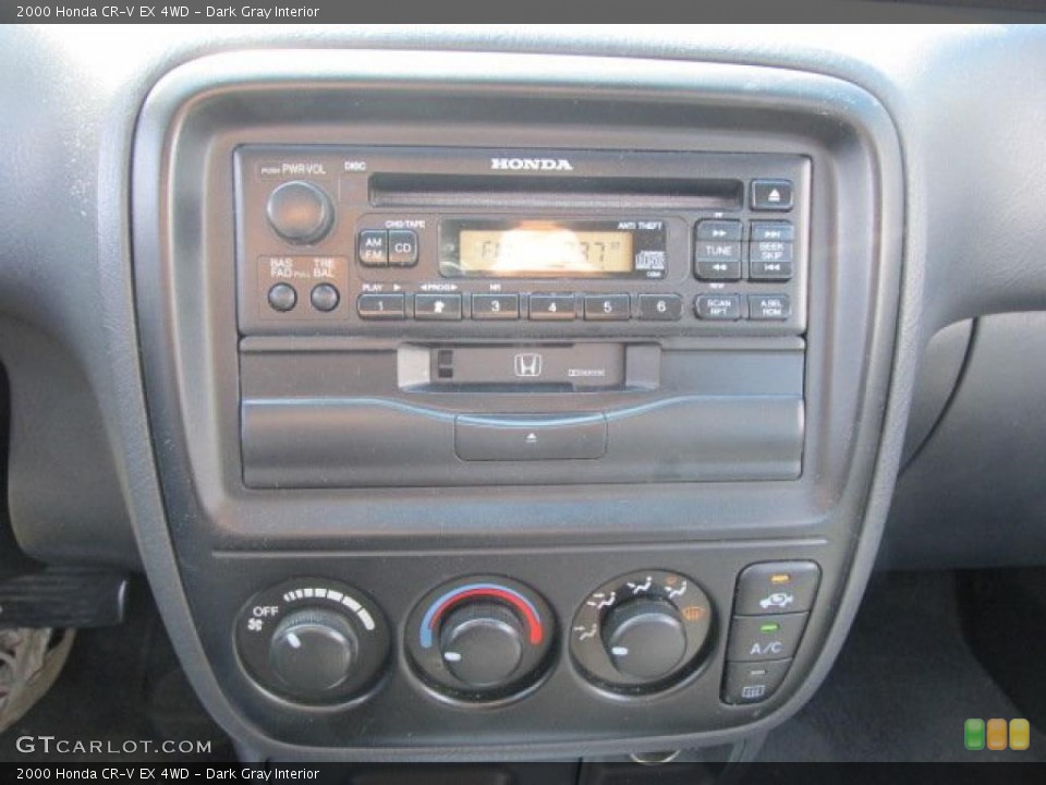 Dark Gray Interior Controls for the 2000 Honda CR-V EX 4WD #46163157