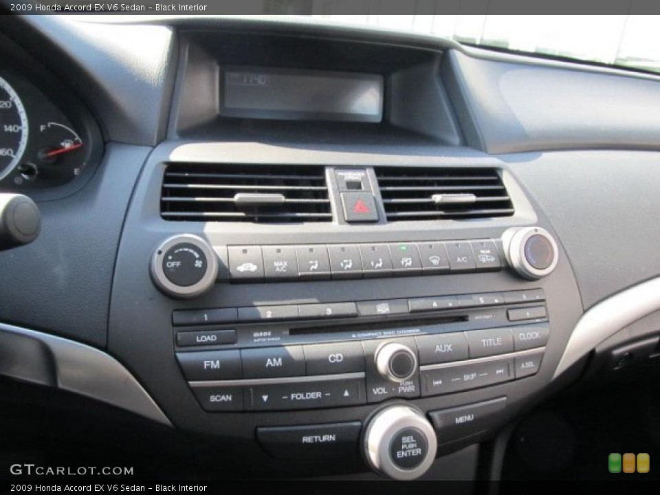 Black Interior Controls for the 2009 Honda Accord EX V6 Sedan #46165606
