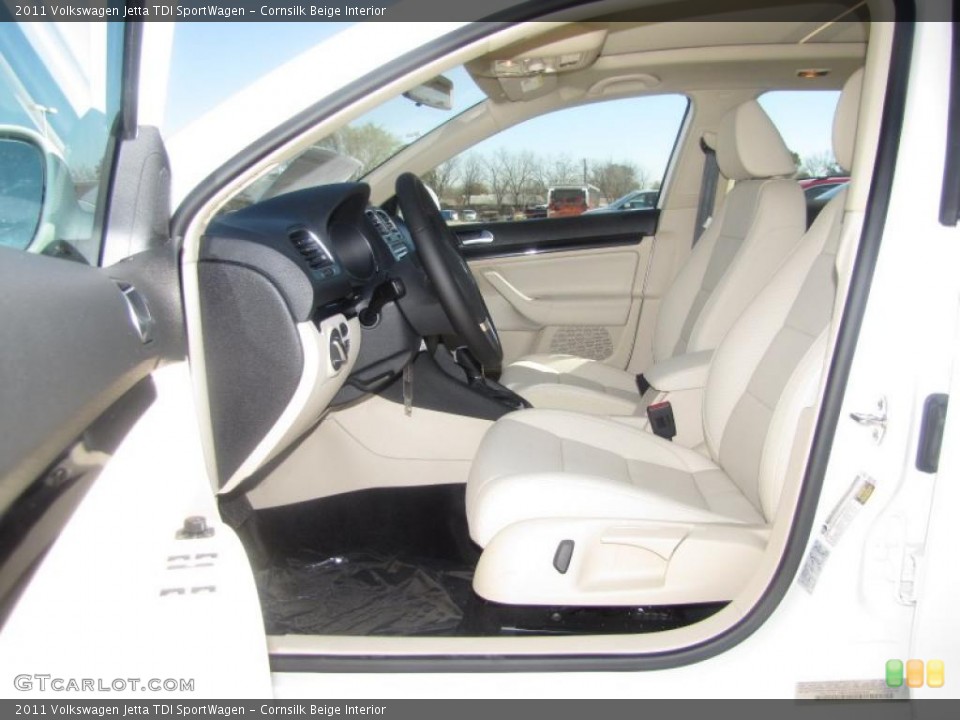 Cornsilk Beige Interior Photo for the 2011 Volkswagen Jetta TDI SportWagen #46165861