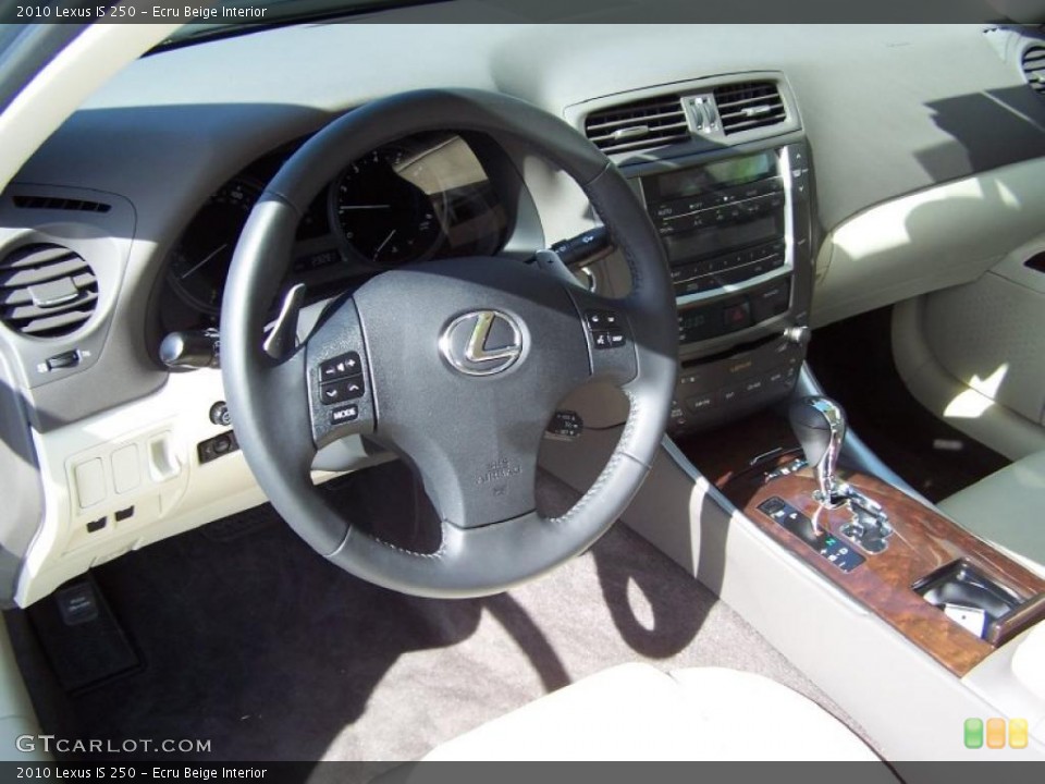 Ecru Beige Interior Prime Interior for the 2010 Lexus IS 250 #46166254
