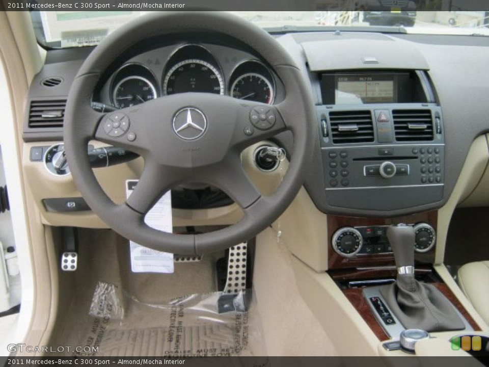 Almond/Mocha Interior Dashboard for the 2011 Mercedes-Benz C 300 Sport #46168773