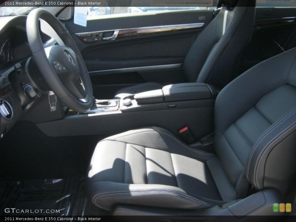 Black Interior Photo for the 2011 Mercedes-Benz E 350 Cabriolet #46168847