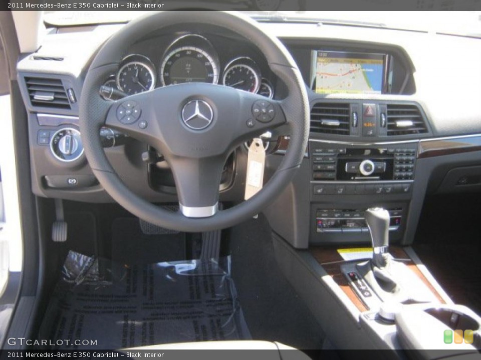Black Interior Dashboard for the 2011 Mercedes-Benz E 350 Cabriolet #46168853