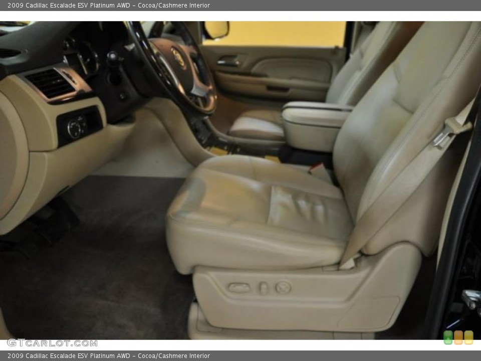 Cocoa/Cashmere Interior Photo for the 2009 Cadillac Escalade ESV Platinum AWD #46168946