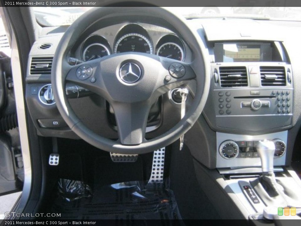 Black Interior Dashboard for the 2011 Mercedes-Benz C 300 Sport #46169097