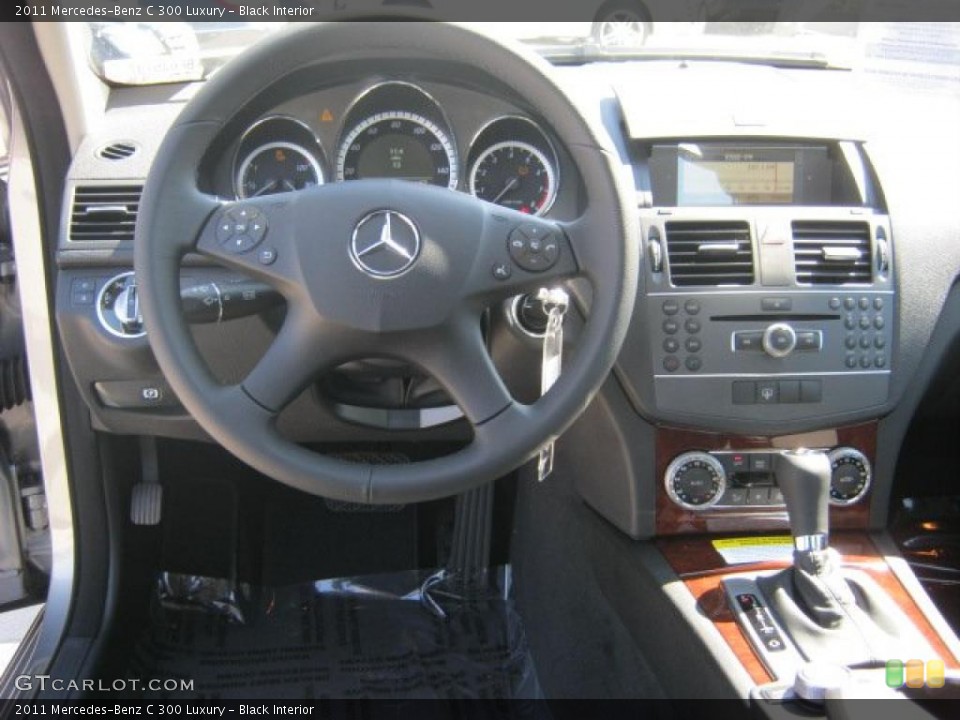 Black Interior Dashboard for the 2011 Mercedes-Benz C 300 Luxury #46169288