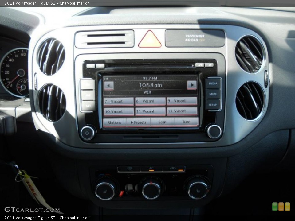 Charcoal Interior Controls for the 2011 Volkswagen Tiguan SE #46169624