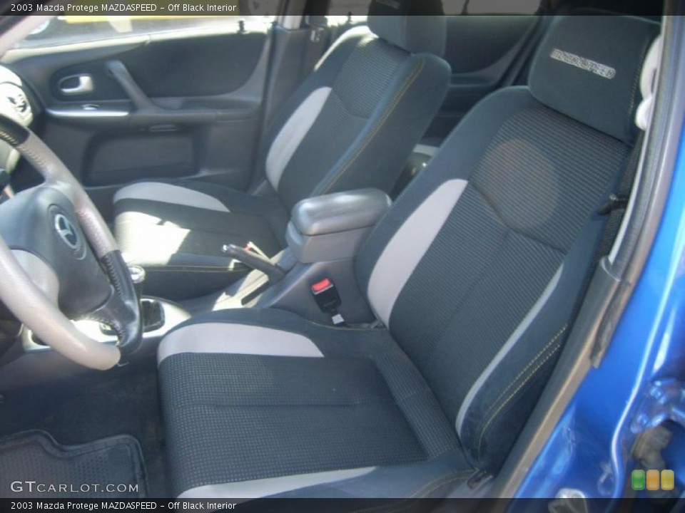 Off Black Interior Photo for the 2003 Mazda Protege MAZDASPEED #46170926