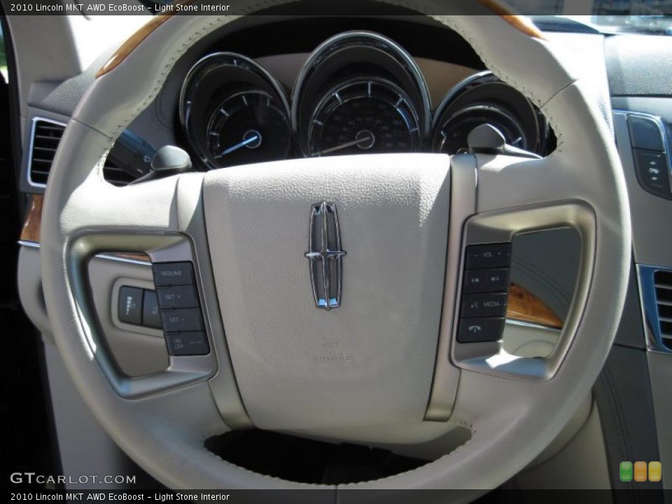 Light Stone Interior Steering Wheel for the 2010 Lincoln MKT AWD EcoBoost #46174046